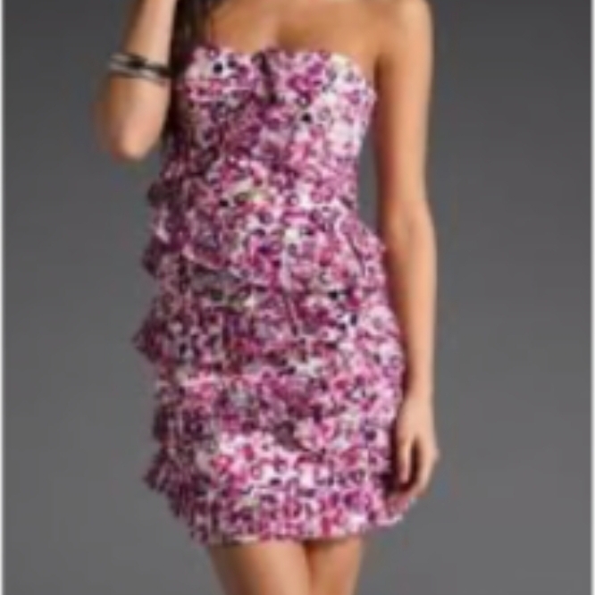 Cynthia Steffe Pink Strapless Dress